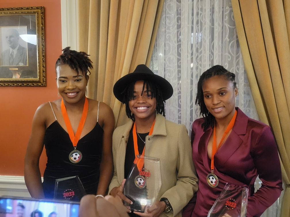 Group photo at 2023 Haiti women's soccer gala